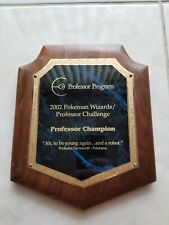 Pokemon TCG 2002 World Professor Champion 1st Place Trophy Plaque picture