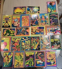 MARVEL THIRD EYE BLACK LIGHT COMPLETE 24 GREETING CARD '71 ENVELOPES NM/MT GLOWS picture