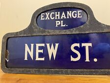 Antique NYSE Vintage New York Stock Exchange Market Old Wall NY Street NYC Sign picture