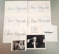 1990 ca Christopher HOGWOOD - Academy Ancient Music *Lot of 5 AUTOGRAPHS and 2 Photos picture