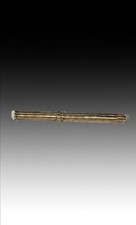 Antique 10k Gold Retractable Slider Dip Fountain Pen / Pencil All in One Combo picture