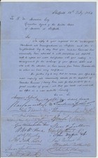 UNITED KINGDOM -- STEEL / Testament of the Sheffield Manufactories & c Signed picture