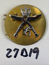 British 6th Queen Elizabeths Own Gurkha Rifles Cap Badge Insignia Pin-Back 27D19 picture