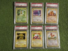 Complete Non Holo PSA 10 1st Edition Base Set w/ Both Red & Yellow Cheek Pikachu picture