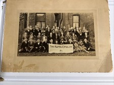 Vintage Tau Kappa Epsilon Pi College Fraternity 1920’s Group Photo Sweethearts picture