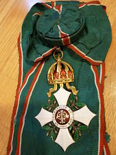 RARE Bulgaria Order CIVIL MERIT Grand Cross medal award Knyaz Bulgarian pre1908 picture