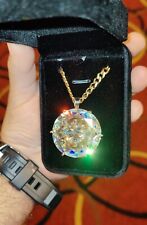 💘😘🔥💎✨126 Carats Huge Moissanite Pendant 14K Gold 💝BEST VALENTINE DAY GIFT picture