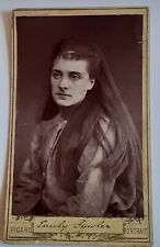 ORIGINAL CDV PHOTOGRAPH (1) - EMILY FOWLER  1847 - 1897 - ENGLISH ACTRESS/SINGER picture
