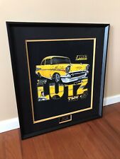 Street Outlaws 405 Jeff Lutz Custom Framed Autographed T-Shirt Museum Glass picture