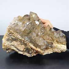 19.5LB Natural smokey Quartz Cluster Crystals Reiki Wand Point Mineral Specimen  picture