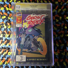 Ghost Rider v2 #1 CGC 9.8 WHITE Marvel 1990 Key 1st Danny Ketch, Stan Lee Sign picture