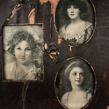 ANTIQUE 1880's Found in Abandoned Home in New York Portrait Photos Frame picture