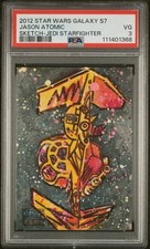 2012 TOPPS STAR WARS GALAXY SER 7 SKETCH CARDS JASON ATOMIC PSA 3 picture
