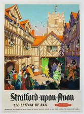 Statford-Upon-Avon - British Railways Original Vintage Poster picture