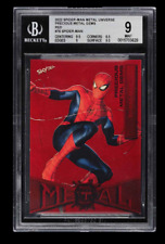 2022 Marvel Metal Universe Spider-man PMG /100 BGS 9 POP 1 SUPER RARE picture