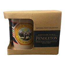 Pendleton Yellowstone Park Blanket Bison Coffee Mug 18 oz National Woolen Mills picture