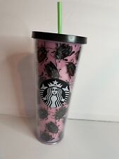 Starbucks RARE HTF Pink Beetle Bug Cold Cup Tumbler, 24 oz. Venti Pink BNWT picture
