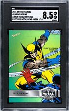 2021 Marvel X-Men Metal Universe Wolverine GREEN PMG 1/10 Precious Metal Gem 🔥 picture