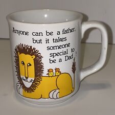 Vintage JSNY Novelty Coffee Mug Lion with Father Dad Quote picture