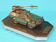 Vintage 1969 Soviet Russian USSR Copper BRDM Model Presented to Marshal picture