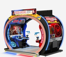 Deluxe Arcade Gun Shooting Video Game 4 Players Brand New Only One Game System picture