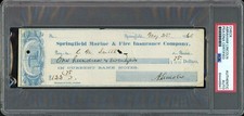 ABRAHAM LINCOLN 1860 HAND SIGNED PERSONAL CHECK PSA/DNA AUTO SPECTACULAR picture