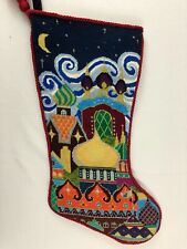 Needlepoint Christmas Stocking Completed 21