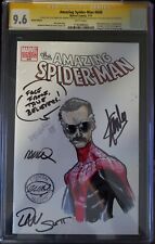 Amazing Spider-Man #648 4x signed & remarked Stan Lee, Scott, Delgado & Ramos picture