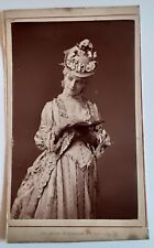 ORIGINAL CDV PHOTOGRAPH (2) - EMILY FOWLER  1847 - 1897 - ENGLISH ACTRESS/SINGER picture