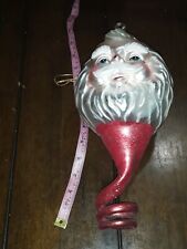 Ultra RARE Christmas Santa Clause Ornament , Spiral Beard, large Wow picture