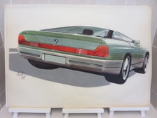 BMW E31 8 Series Pre-Production Design Drawing Sketch Art KAPITZA 1985 850Ci 840 picture