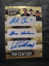 2024 Pop Century CLINT EASTWOOD AL PACINO GENE HACKMAN DREAM CAST GOLD AUTO 1/1 picture
