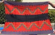 Circa 1880's to 1890's Native American Germantown Woman's Manta Rug picture