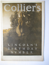MAXFIELD PARRISH collier's magazine feb 10 1906 lincoln's birthday number comple picture