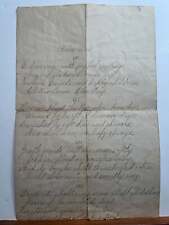 Antique civil war era 1860 handwritten poem Arbor Day 1800s poetry picture