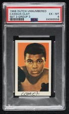 1966-68 Dutch Gum Unnumbered Set 3 Muhammad Ali Cassius Clay PSA 6 04le picture