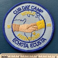 1988 ECHOTA ECUSTA Boy Scout Cub Day Camp World Friendship PATCH BSA Scouting picture