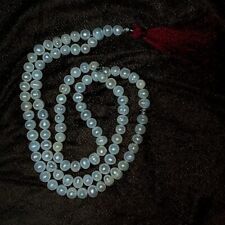 Luxurious Pearl Rosary Misbaha With 925 Silver Big 99  Beads 105 gm picture