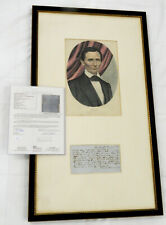 ABRAHAM LINCOLN Genuine 1849 Hand Written Letter LINCOLN Double Signed JSA COA picture
