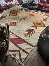Native American Handmade Huge Wool 9’ X 12’ Rug picture
