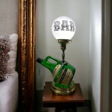 NY STATE CHABLIS TILT DECANTER GOLD SEAL WINE BAR TABLE LAMP VINTAGE picture