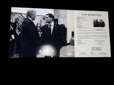 DONALD TRUMP MARCO RUBIO SIGNED AUTOGRAPHED 11x14 PHOTO MAGA PRESIDENT JSA RARE picture