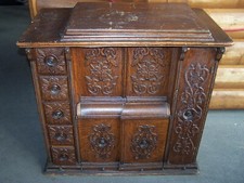 ANTIQUE SINGER SEWING MACHINE IN BEAUTIFUL CABINET 1907 SINGER 27 picture