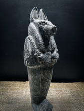 Egyptian God Anubis Ushabti, Jackal dog Ushabti, Doctor Anubis statue picture