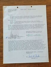 DETROIT MOTOWN BERRY GORDY signed 1974 contract BINGO LONG BASEBALL MOVIE RARE picture