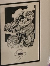 Jim Steranko Original Inked Nick Fury Comic Art Framed Avengers picture