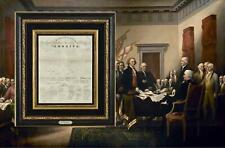 1818 Declaration of Independence Broadside Engraved by Benjamin Owen Tyler picture
