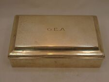 Important Sterling Hand Made Cartier Cigarette Box G.E.A from Pres. Eisenhower  picture