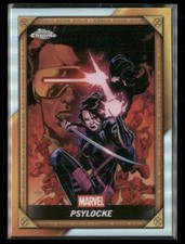 2025 Topps Chrome Marvel Deadpool #CB-29 Psylocke Comic Book Gold SuperFractor picture