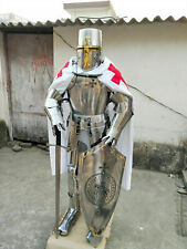 Medieval Suit of Armor Knight Templar Combat Full Body Armor Halloween Party picture
